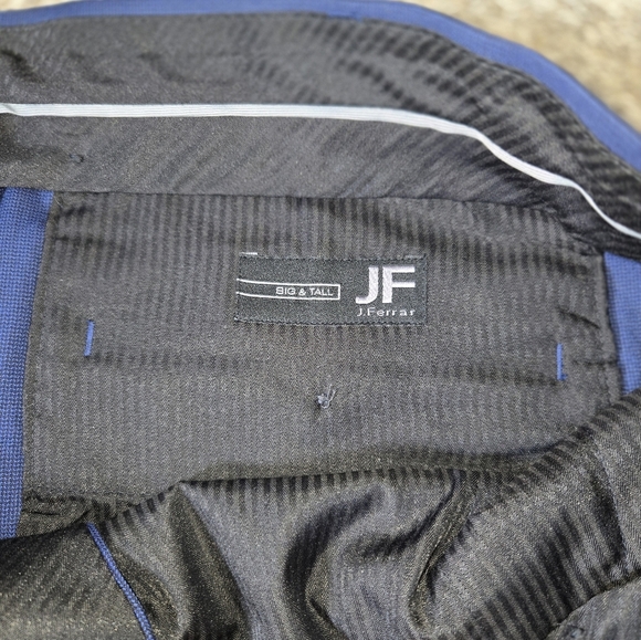 JF J. Ferrar Blue Dress Pants with Tailored Fit Big And Tall 48x30 - Picture 7 of 9